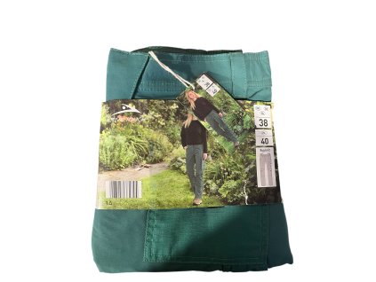 Dámské kalhoty s kapsami zelené