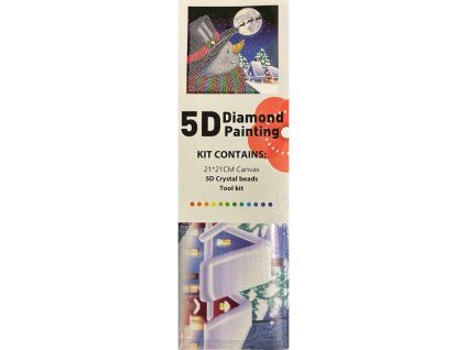 5D Diamantové vánoční malování - 21 x 21 cm