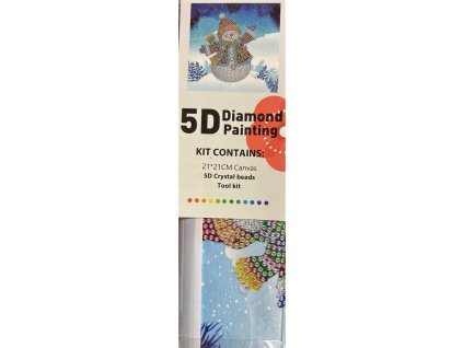 5D Diamantové vánoční malování - 21 x 21 cm