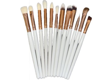 Sada kosmetických štětců na oční stíny 12ks