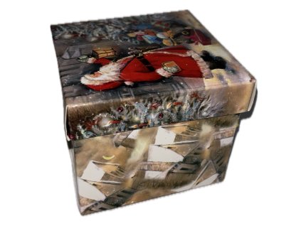 Vánoční skládací krabička