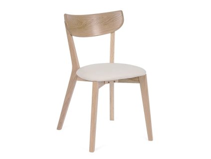 Jídelní židle Arch bílá/v přírodní barvě
