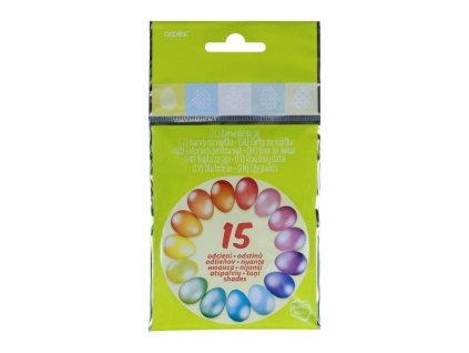 Barvy na vajíčka 3 barvy 15 odstínů