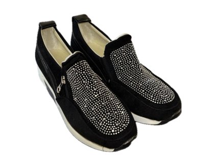 Slip-on dámské černé boty Estela