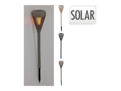 lampa solární pr. 7,5cm, v.43cm LED PP mix barev mat.