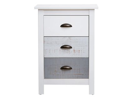 Noční stolek Romantica bílý/šedý