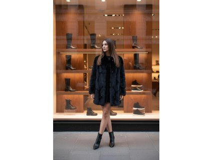 Dámský kožich z pravé kůže