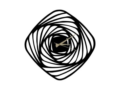 Nástěnné hodiny kov SPIRÁLA 50 x 50 cm