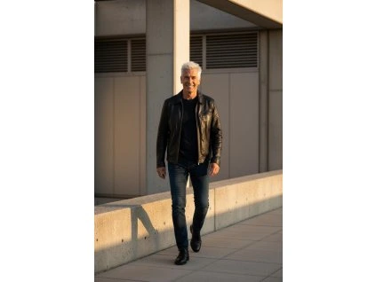 Pánská kožená bunda velikost 46