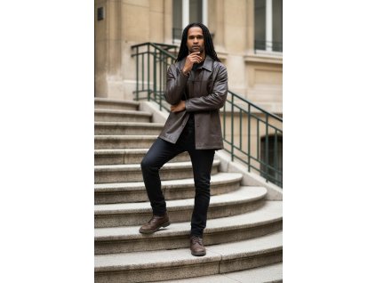 Pánská kožená bunda velikost 54