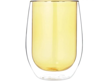 Blokker dubbelwandig glas 35cl – geel