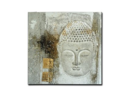 Obraz BUDDHA - 100x100 cm, vícebarevná