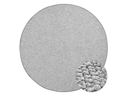 Koberec Wolly ø 200 cm šedý