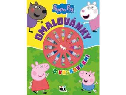 Omalovánky s voskovkami Prasátko Peppa
