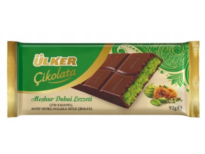 Ulker Dubai pistáciová mléčná čokoláda