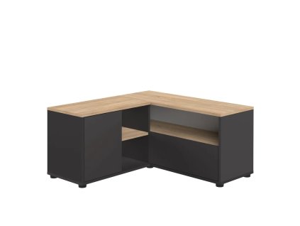 TV stolek Angle černý/v přírodní barvě