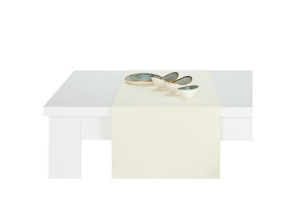 Běhoun na stůl BELLA NEW - Bílo-béžová