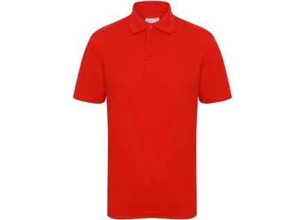 Pánské tričko s límečkem US Bacis - červené