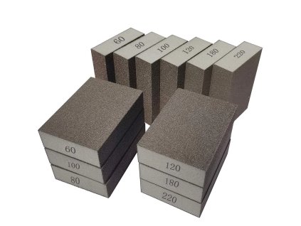 Sada brusných houbiček 12ks