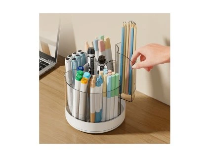 Otočný organizér bílý