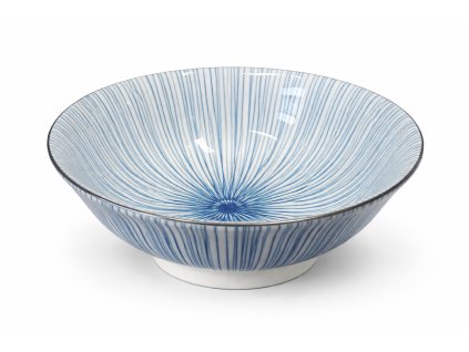 Japonská keramická ramen miska modrá