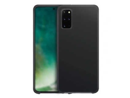 Kryt XQISIT silikonový kryt Galaxy S20+ - černá