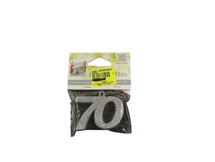 Narozeninová třpitivá čislice -  70 let