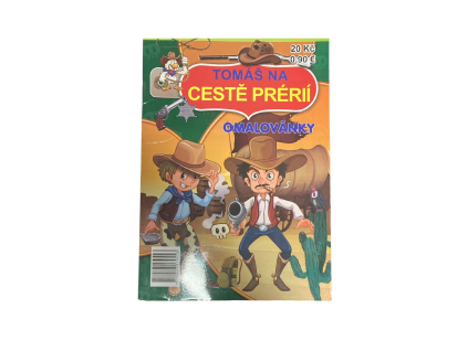 Omalovánky Tomáš na cestě prérií
