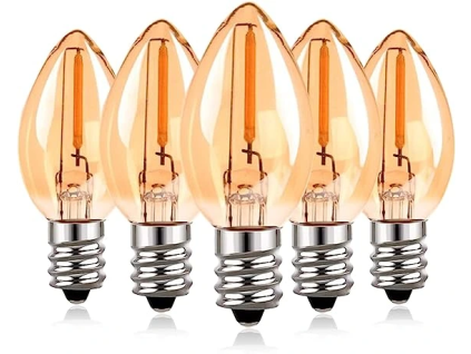 Sada LED žářovek - E12 0,5W, 5ks