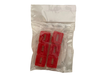 Sada mini skřipců do vlasů - 6 ks červená