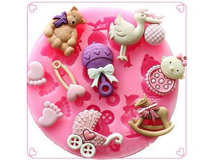 Silikonová forma k oslavě narození miminka