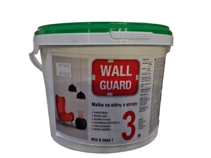 WallGuard malba na stěny a stropy 3l bílá báze1
