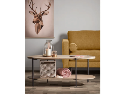 Konferenční stolek Palmia v přírodní barvě