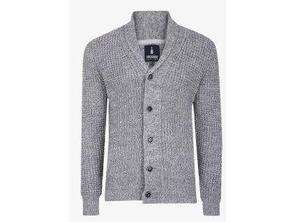 Pánský módní kardigan Threadbare, šedý