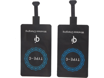 Adaptér pro Qi bezdrátové nabíjení USB-C 2ks