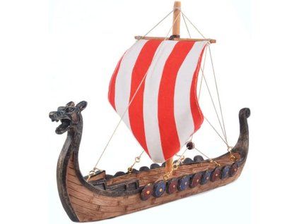 Dekorativní soška vikingské lodi