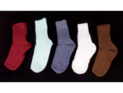 Dětské bavlněné ponožky Bapon, 1 pár - vel.15-16, různé barvy