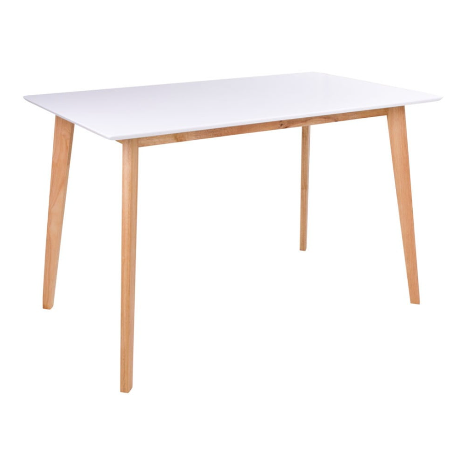 Jedálenský stôl s bielou doskou Bonami Essentials Vojens, 120 x 70 cm