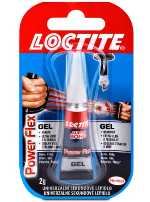 Sekundové gélové lepidlo Loctite Power flex, 2 g