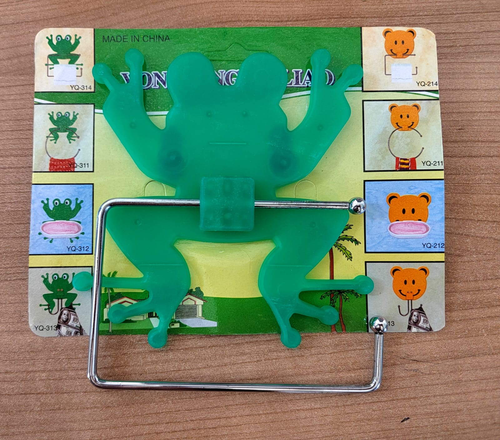 Držiak na toaletný papier žaba