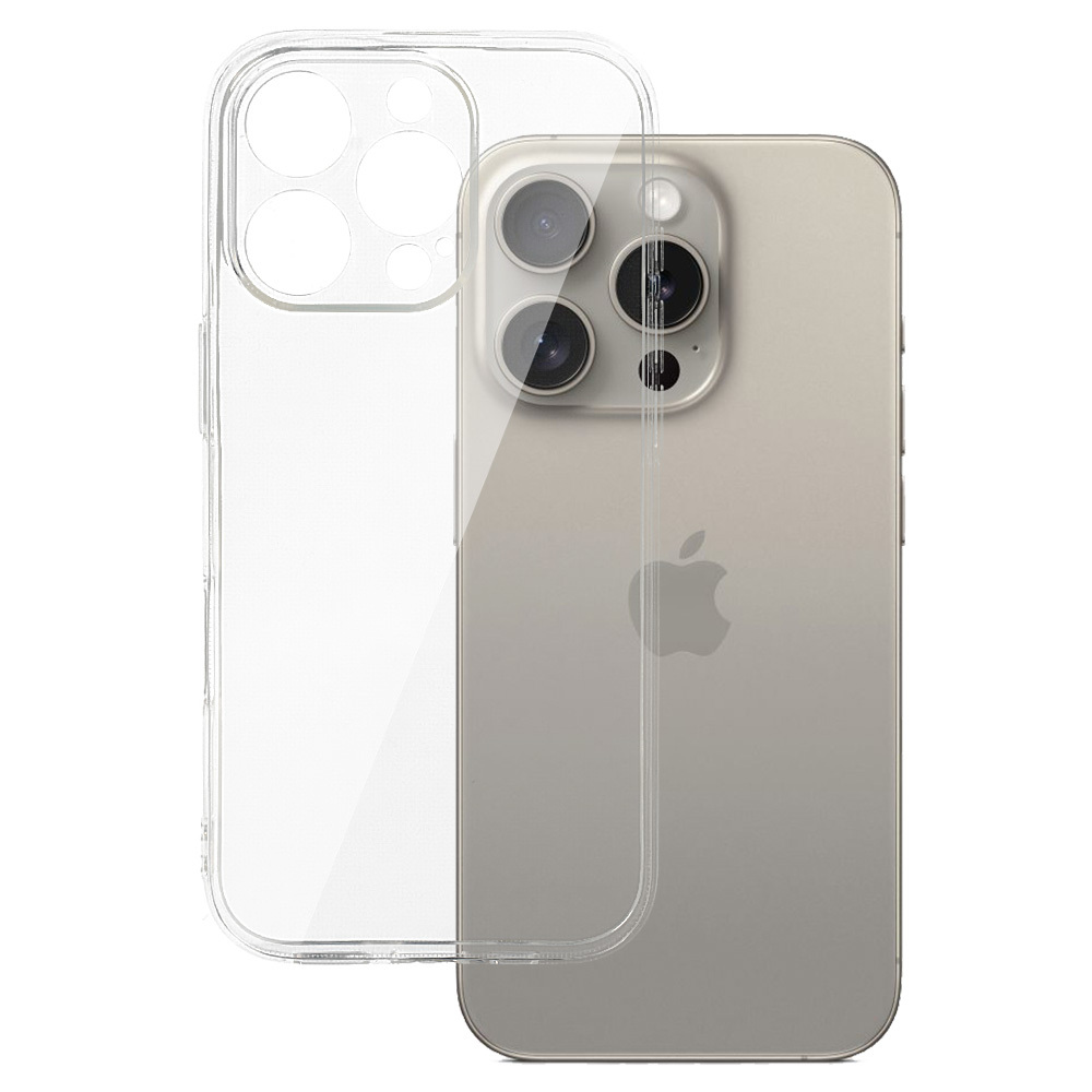 Tenký gélový obal pre iPhone 16 PRO - Transparentný