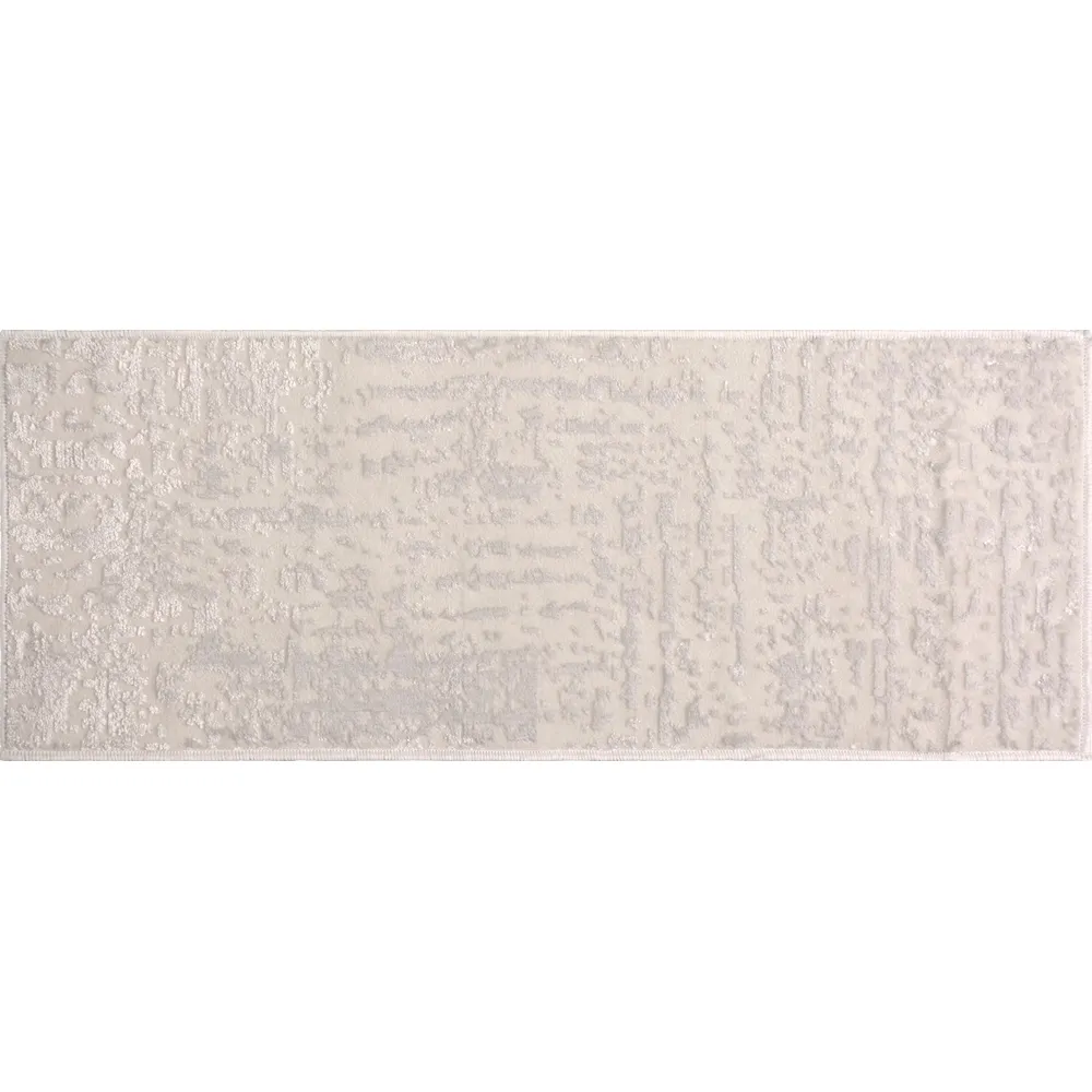 Nášľapy na schody v sade Milano Beyaz16 ks, bavlnené, samolepiace, krémové, 25x65 cm