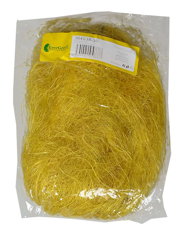 Sisal - dekoratívny materiál, váha 50 g - žltá