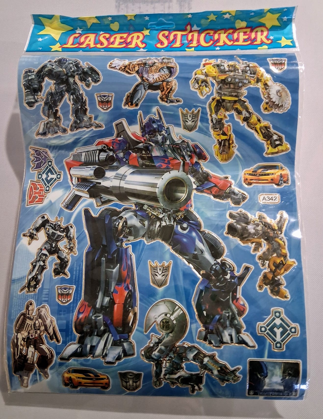 Samolepky Transformers - 18 ks