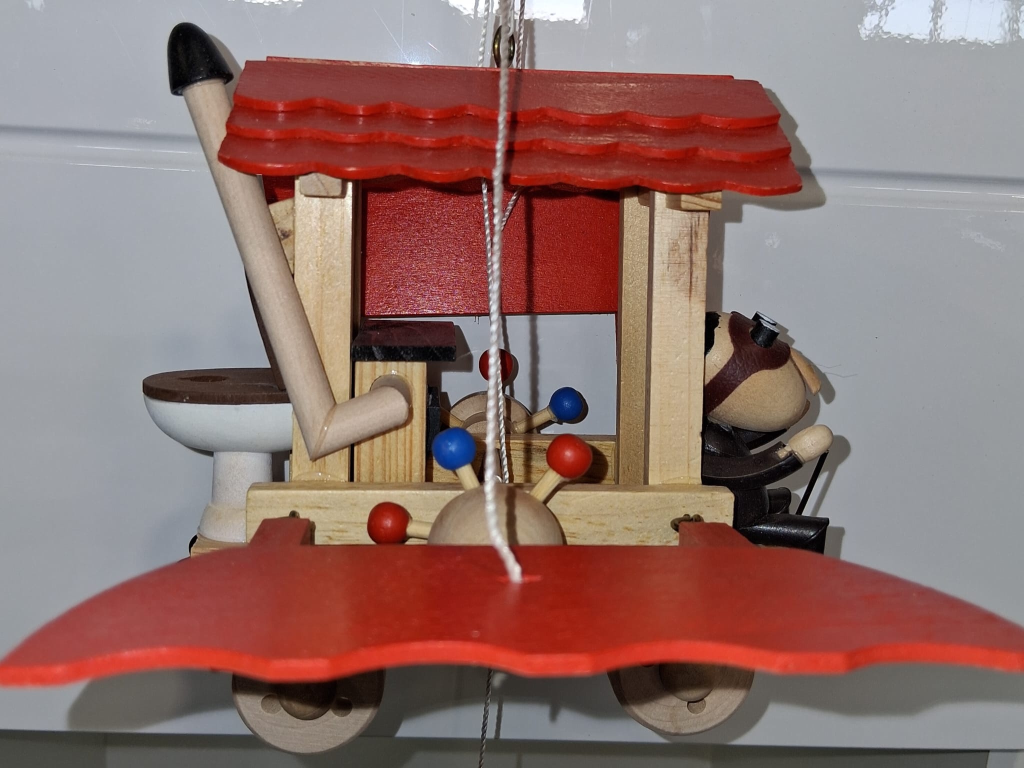 Závesný domček Varianta: Červený