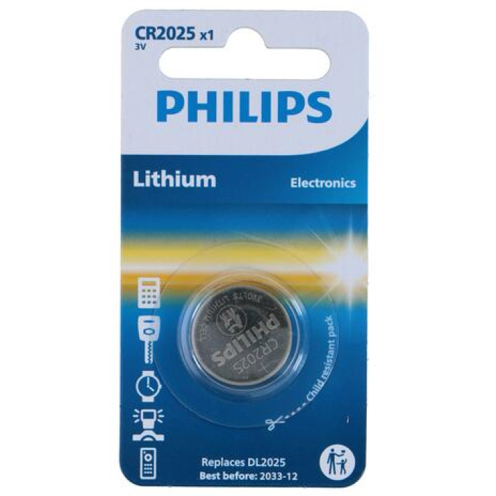 Knoflíková baterie Philips CR2025