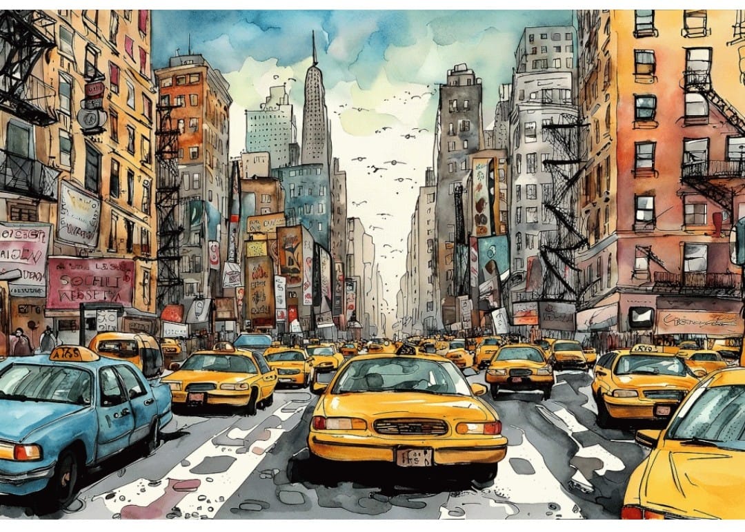 Nástěnný obraz "New Yorker Taxi"