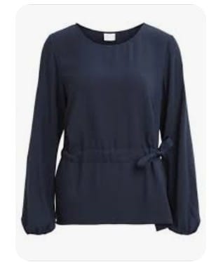 Dámská halenka Visarina Topfashion - tm.modrá Varianta: M