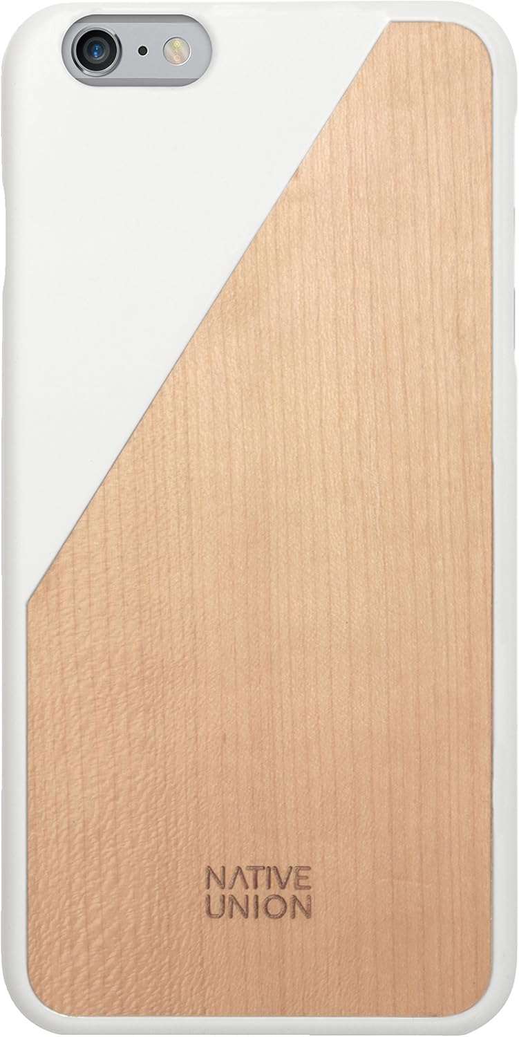 Obal na iPhone 6 Plus dřevěný/bílý