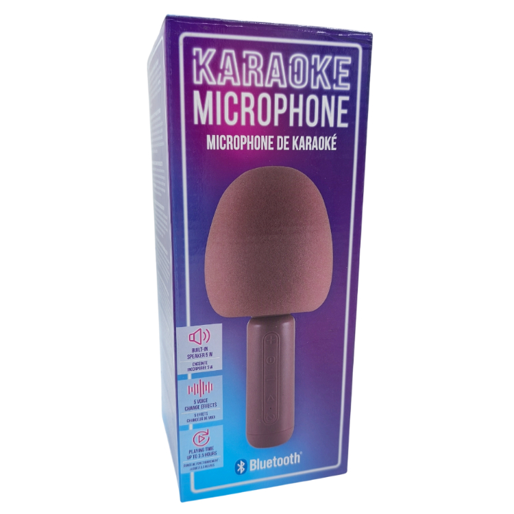 Bluetooth karaoke mikrofon se zvukovými efekty Varianta: Růžová